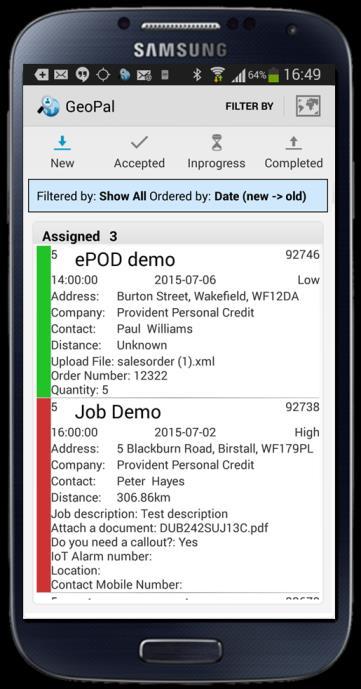 Worker receives all job details and workflow steps
