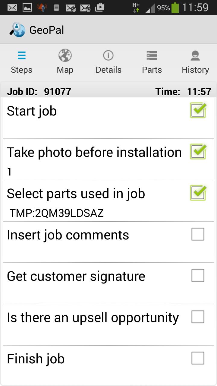 1.2 Time and Materials Capture Replace paper job reports with mobile