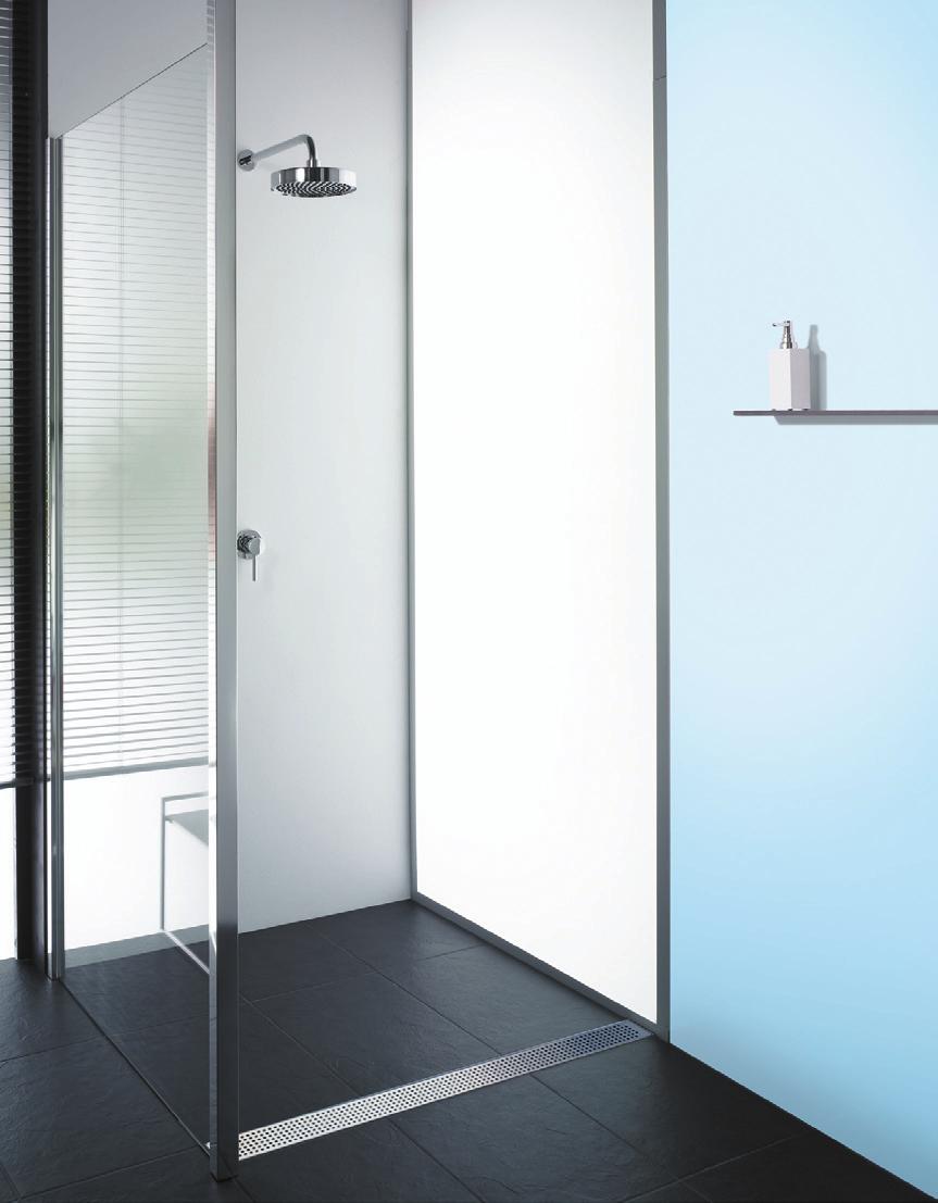 Overview of the ACO ShowerDrain system the elegant channel Because of its minimalist design the S- line can take a back seat to the interior design of the bathroom, or can contribute design focal