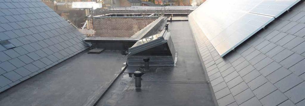 The natural slate grey colour of RubberBond blends in with other roof products and components to give a neat clean appearance.