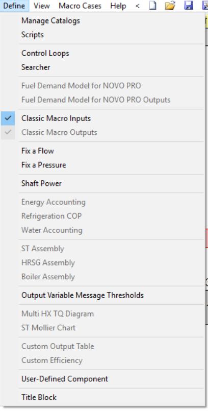 Advanced Features in THERMOFLEX Edit Inputs / Define HELP Thermoflow Inc.