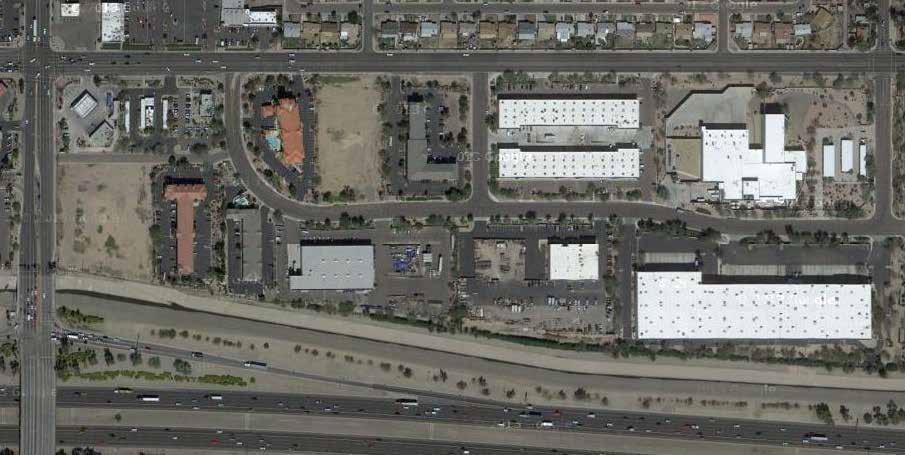 West 10 Business Center 4703 West Brill Street Phoenix Arizona Floor Plan Aerial Map 51st Avenue McDowell Road Brill Street SITE