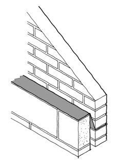 Houses should not be insulated where the inner leaf of the gable wall stops at the upper floor ceiling, and the top of the wall is open and unprotected. Suitable subject to exposure Suitable 2.