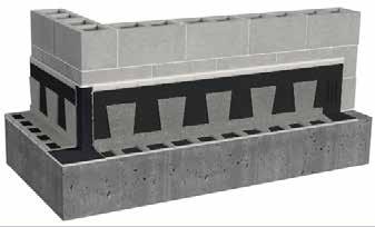 Masonry Cavity Wall Flashing System Roll Pre-assembled system combines flashing membrane, 90% open-weave drainage mesh and weep tabs into a single easy-to-install 50-foot roll Customizable with