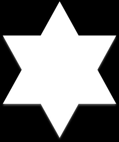This is illustrated as a 6 pointed Star that maintains the strength of the triangle analogy (two overlaid triangles).