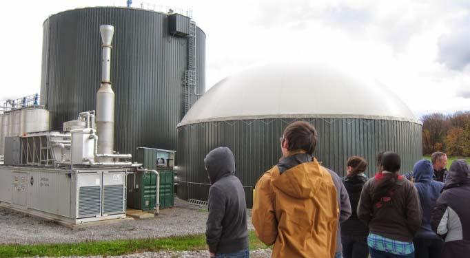 Renewable energy via anaerobic digestion Farm-based system that produces biogas (~60% CH 4 ) from manure-food waste co-digestion (70:30 ratio) 71% reduction in net GHGs, mostly from displacing grid