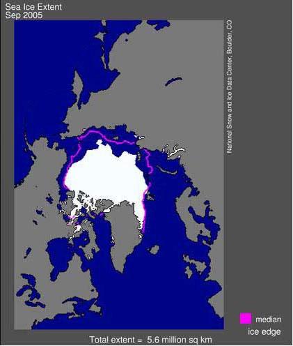 The North Polar Sea-Ice 25% reduction over last TWO years!