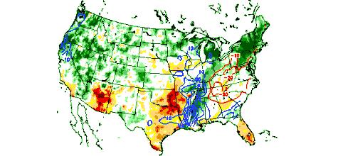 Model-Based Drought Monitoring: (E. Wood, 2006) 1) Retrospective Simulation After: E.