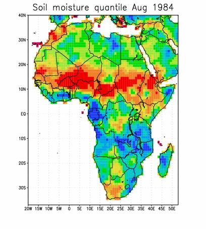Focus on African Drought Example: VIC-based Soil