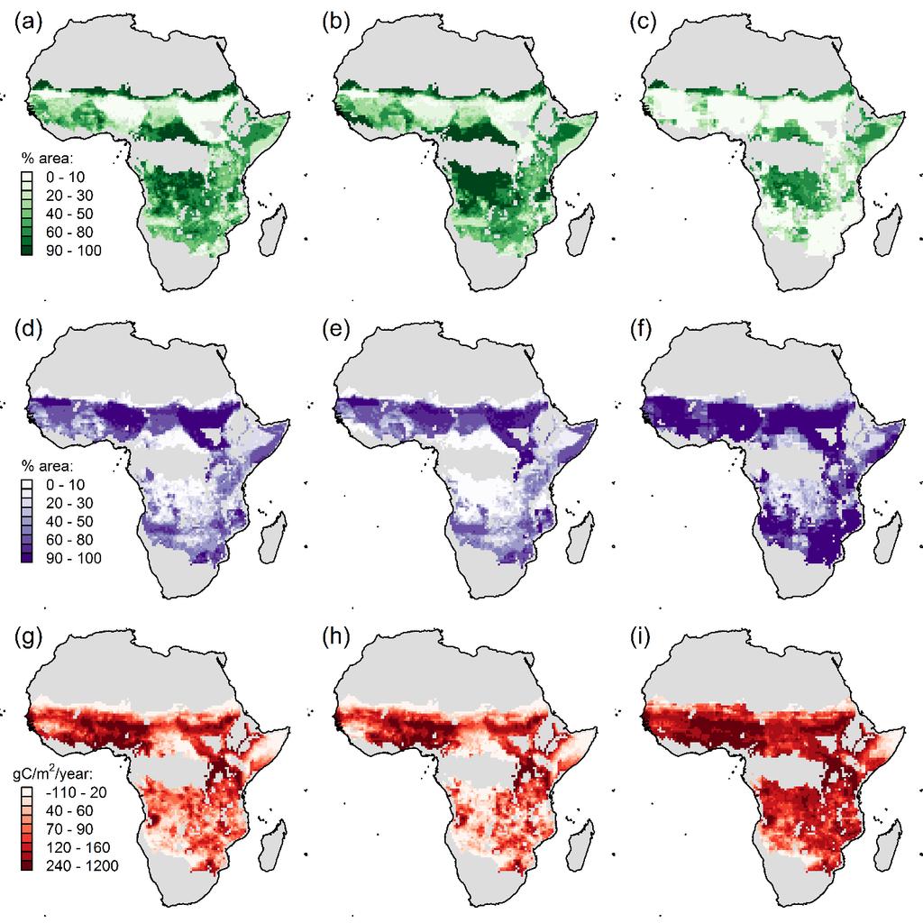 166 167 168 169 170 171 172 Supplementary Figure 3. Estimates of land-use change in African tropical grasslands.