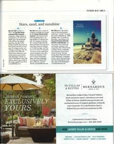 advertorial within a Sunset Insider Guide Visit Santa Barbara receives top