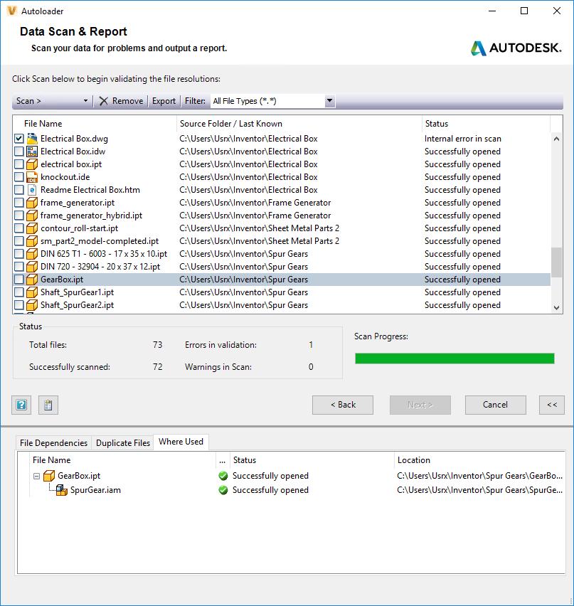 Administrative Experience Autoloader Enhancements Easily add CAD files on regular basis into the Vault and speed up the upload process Add new Where Used Tab to the