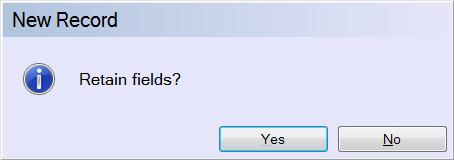 to retain the fields, the appropriate user fields will be