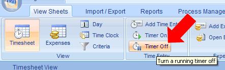 Office Timesheets provides a separate view for tracking expense entries called the Expenses View.