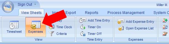 Office Timesheets provides several mechanisms for tracking expense entries as well.