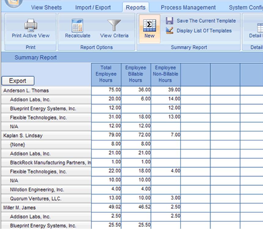 Saving and Retrieving Summary Reports Office Timesheets provides functions for saving and retrieving Summary Reports To save a Summary Report: 1.