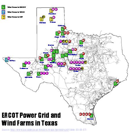Electricity Production from Wind Farms (22-27) Wind Power Generation (MWH) 9, 8, 7, 6, 5, 4, 3, 2, 1, Texas Wind Power Generation (Source: ERCOT & PUC) 22 23 24 25 26 3,6 3,2 2,8 2,4 2, 1,6 1,2 8 4