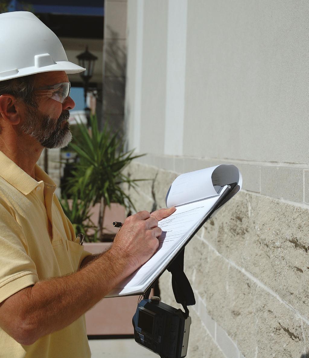 Regular inspection allows facility managers to maintain records of changes that progressively occur in the building enclosure, so that potential problems can be identified and corrected before