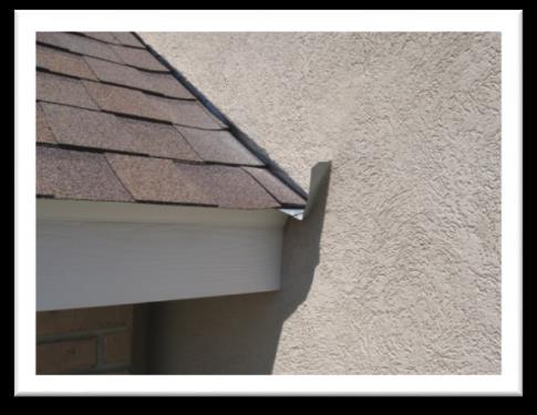 Kickout flashing/roof Termination A roof termination is the point on a wall where the roof