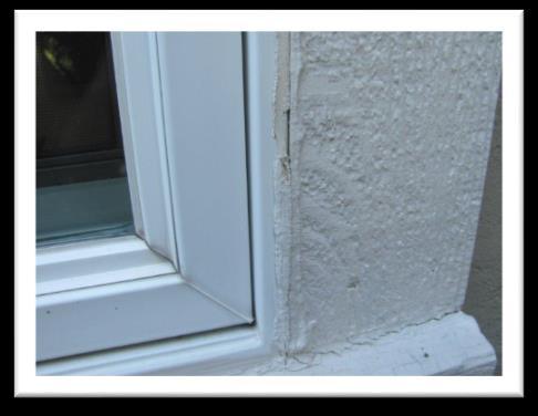 Window joints, door joints, ledges, garage doors, penetrations, deck joints, edges,