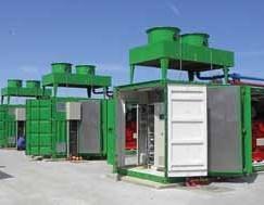 digesters. In warm climates where the process demand for hot water is lower, the gensets exhaust gases can be used for sludge drying.