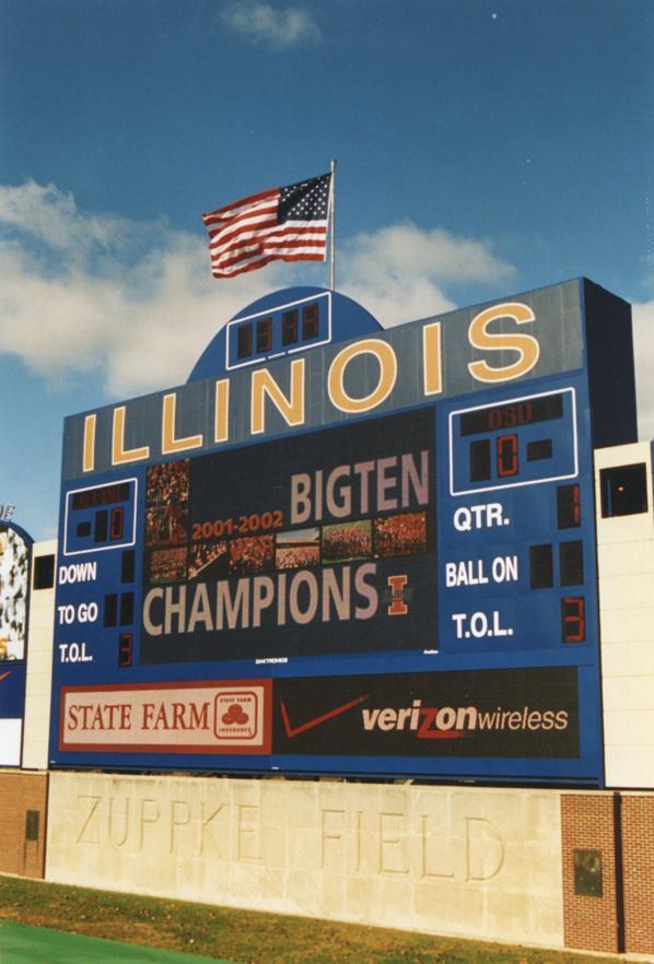 In-Stadium Sponsorship Opportunities Sponsor of Illinois Football Exclusive partner 10 x 34 digital rotating signage 40 minutes of exposure per game Logo rights for co-branded marketing Season