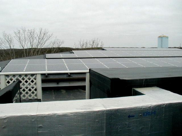 WHRC PV main PV array ductwork for energy-recovery ventilator system the primary PV