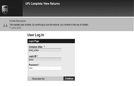 How to Create UPS Shipping Labels New Process for 2018 19 1. Open a web browser window on your computer and type https://row.ups.com in the address bar. 2. Enter etsnj_elpac in the Company Alias field.
