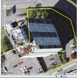 from aerial view = 14 m Estimated floor area = 406 m 2 Source: http://maps.nanaimo.