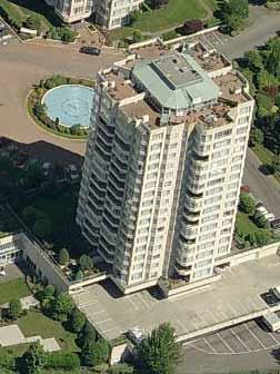 Case Study: HB Building ID # 493833, Abbotsford N Building specifications Abbotsford 95 Suites, 16 levels Built 1990 Estimated length from aerial view = 28 m Estimated width