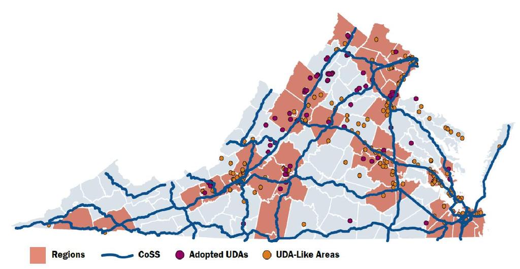 VTrans - Needs Assessment 4 Need Categories Corridors of Statewide Significance Regional Networks Urban Development Areas (UDA) Safety Note: Map includes all locally designated growth areas that