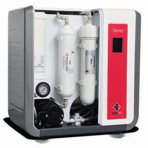 purity, providing laboratory grade, Type 2 water in three convenient production rates of 10, 20 or 50 litres per hour. Select the reservoir size to suit your requirements.