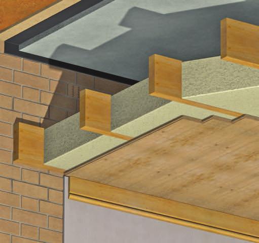Roofs may be insulated by spraying to the underside of the deck (flat roofs), timber sarking, or to the underside of the roofing membrane (pitched roofs - figure 05).