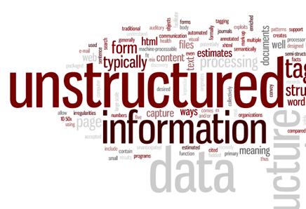 Structured versus Unstructured Data Structured Data Standard data: relational databases