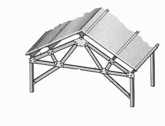 Common Types of Trusses gusset plate Roof Trusses roof