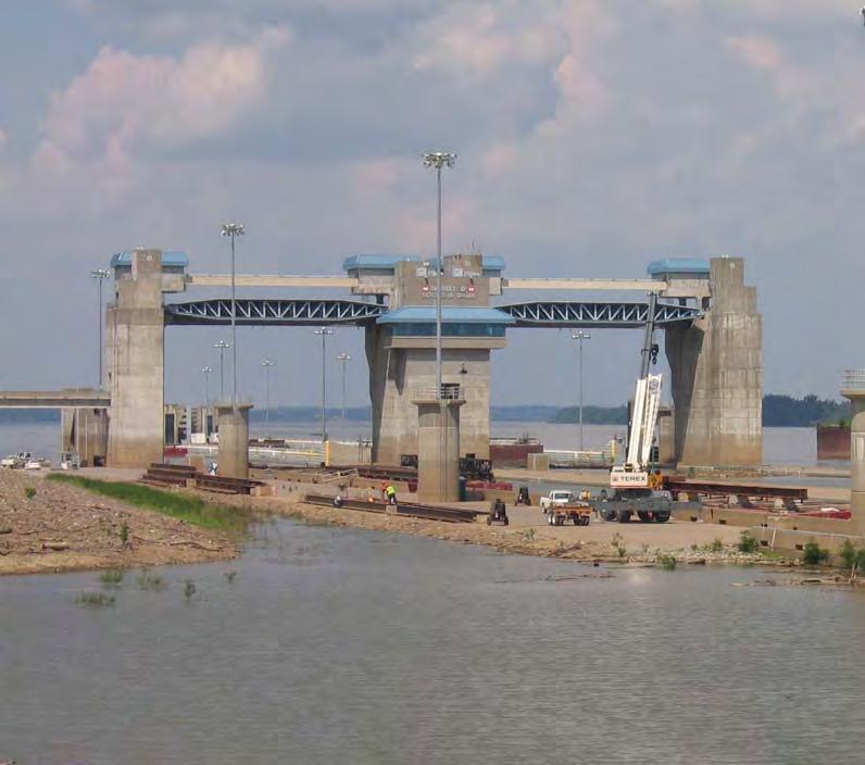 Olmsted Locks and Dam Olmsted, Illinois Specifi cally Authorized Navigation Project The continuing growth in demand for water-borne commerce on the Ohio River requires periodic improvements in the