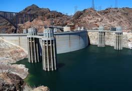 Hoover Dam Hoover Dam generates an average of about 4 billion kwh of hydroelectric power each year.