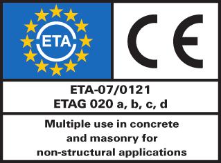 Façade substructures VERSIONS Zinc-plated Stainless Hot-dip galvanised BUILDING MATERIALS Approved for: Concrete C12/1