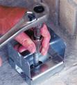 Using an electric impact wrench, or socket wrench (hand install) insert anchor into hole and tighten anchor until fully seated. (see chart for socket size) (do not over tighten).