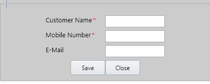 User can search the customer either with customer name or customer mobile number in customer details tab.