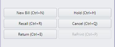 If user wants to generate new Return, Click on Return in the billing screen.