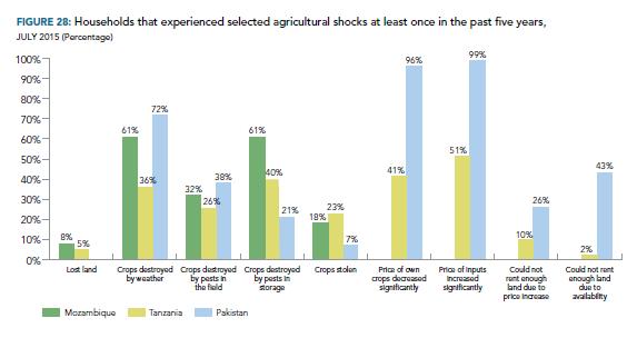 Agricultural shocks differ by connections to markets