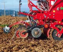with high requirements on the load-carrying capacity. It forms a perfect seed furrow even in heavy and cohesive conditions.