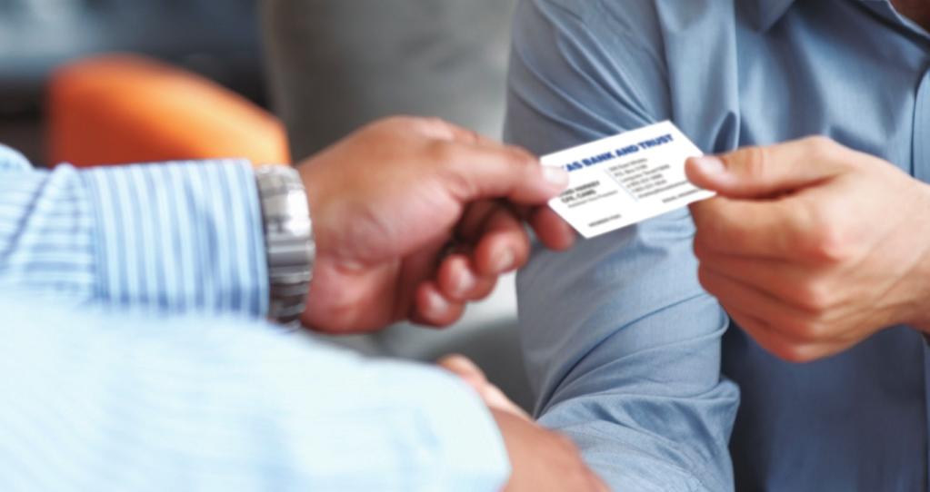 VISA business credit cards* Simplify your company s everyday spending with the NO ANNUAL FEE Visa business credit card from Texas Bank and Trust.