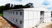 The flat pack modular houses are an ideal solution for schools, healthcare centers, clinics, worship places, laundry areas, recreational areas, toilets and showers, dining halls and other facilities