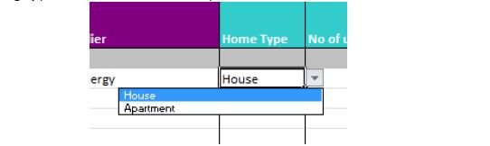 1) The applicant must select the Energy Supplier from a drop-down menu to which the energy