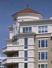 that the aesthetic appeal of your building will stand up to the elements. The Parex EIFS is easily cleaned with a low power pressure washer and mild detergent.