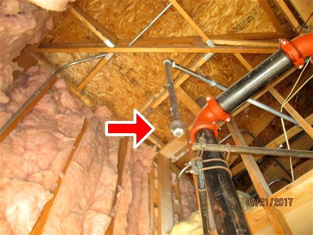 6 Fire Sprinklers The structure is equipped with fire sprinklers and piping which were not
