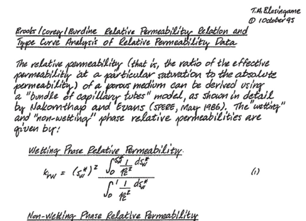 (Relative Permeability Type Curve Matching