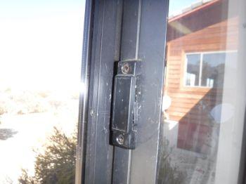 12. Window Condition Materials: Aluminum framed sliding window noted.